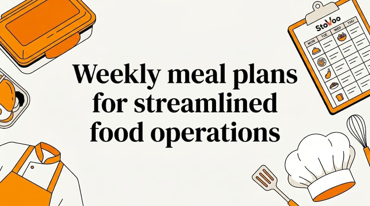Weekly meal plans for streamlined food operations