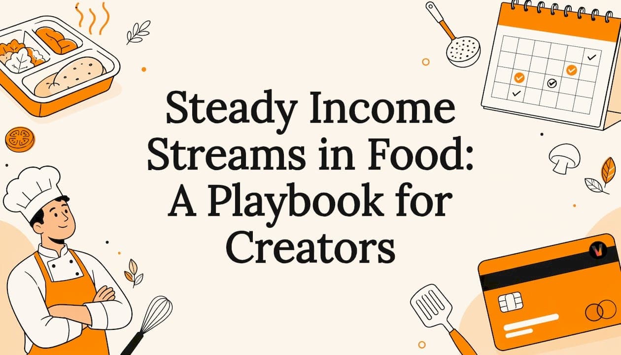 Steady Income Streams in Food: A Playbook for Creators